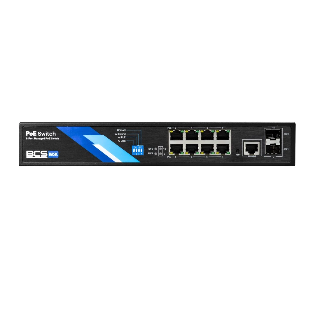 BCS-B-SP08G-2SFP-M BCS BASIC pārvaldāms slēdzis 8x