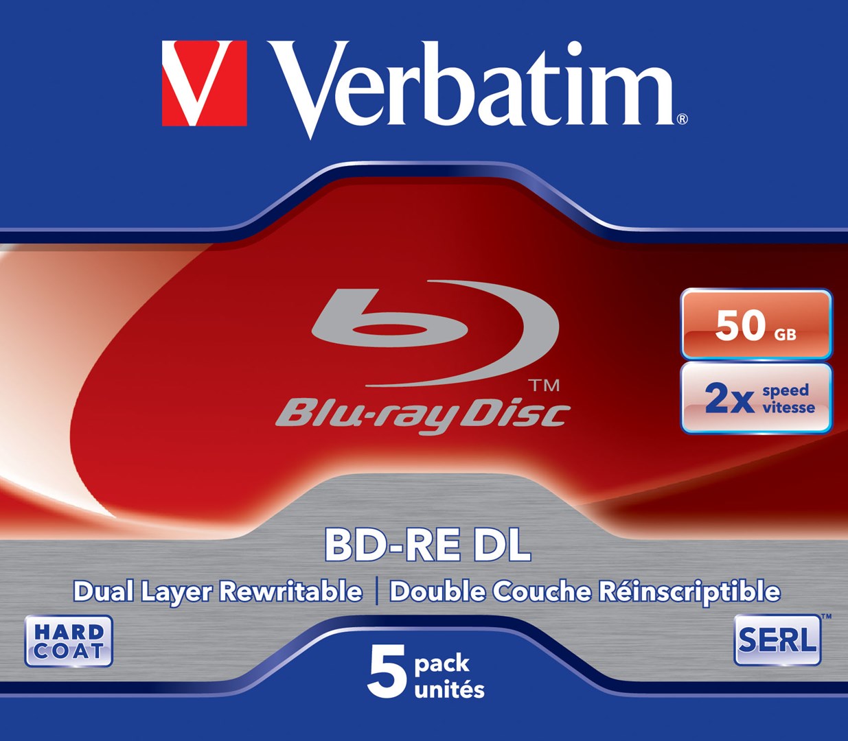 Bluray Verbatim 50GB 5pcs JewelC. 2x