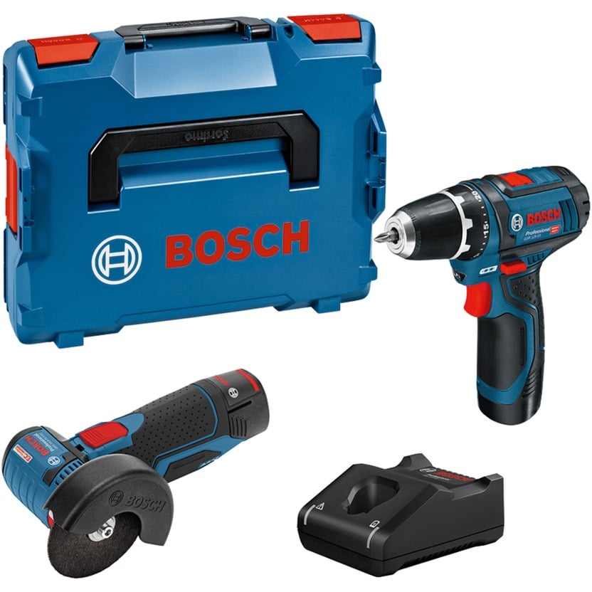 Bosch Powertools Komplekts Bosch elektroinstrumentu GSR12V-15+GWS