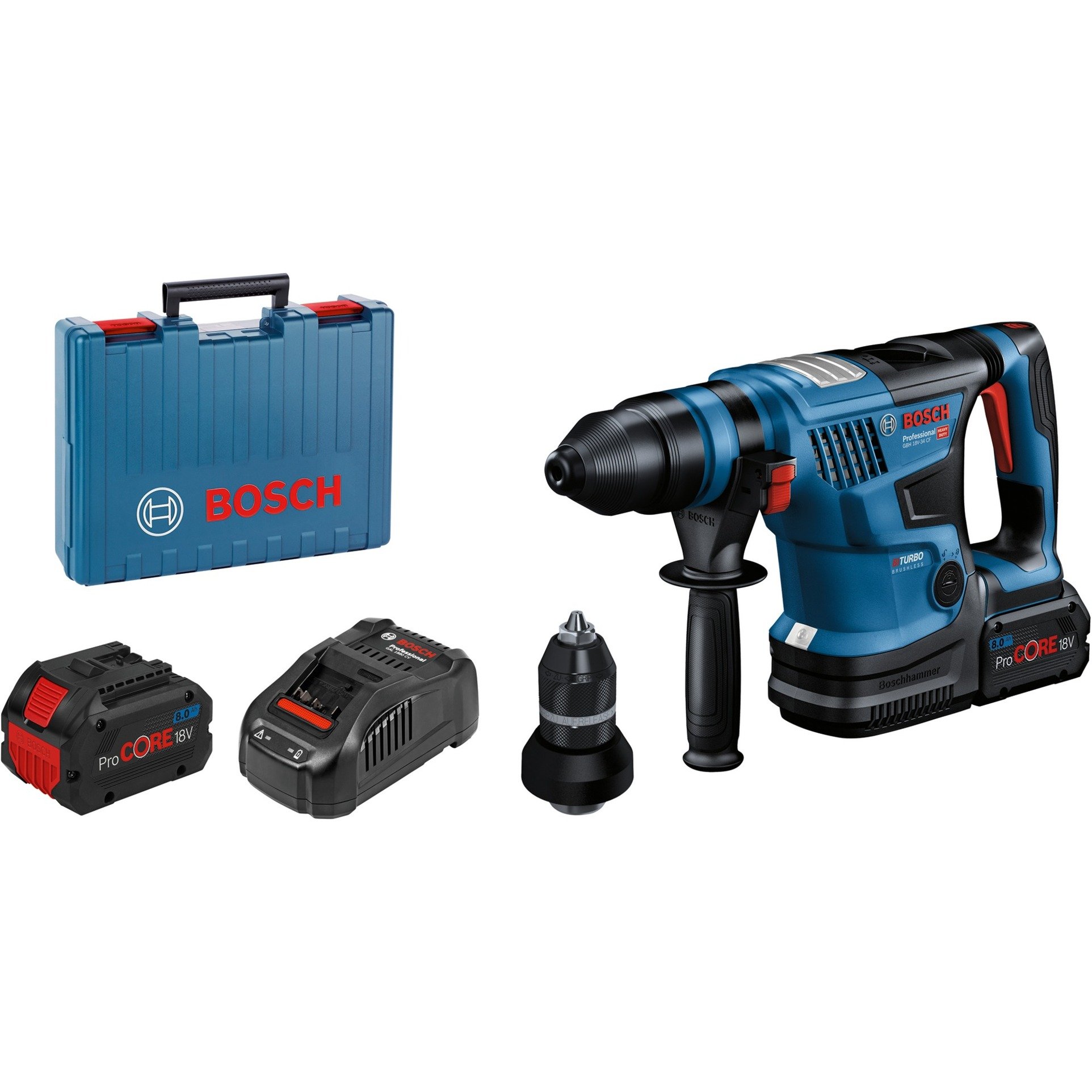 Bosch Powertools Akku-Bohrhammer GBH 18V-34 CF