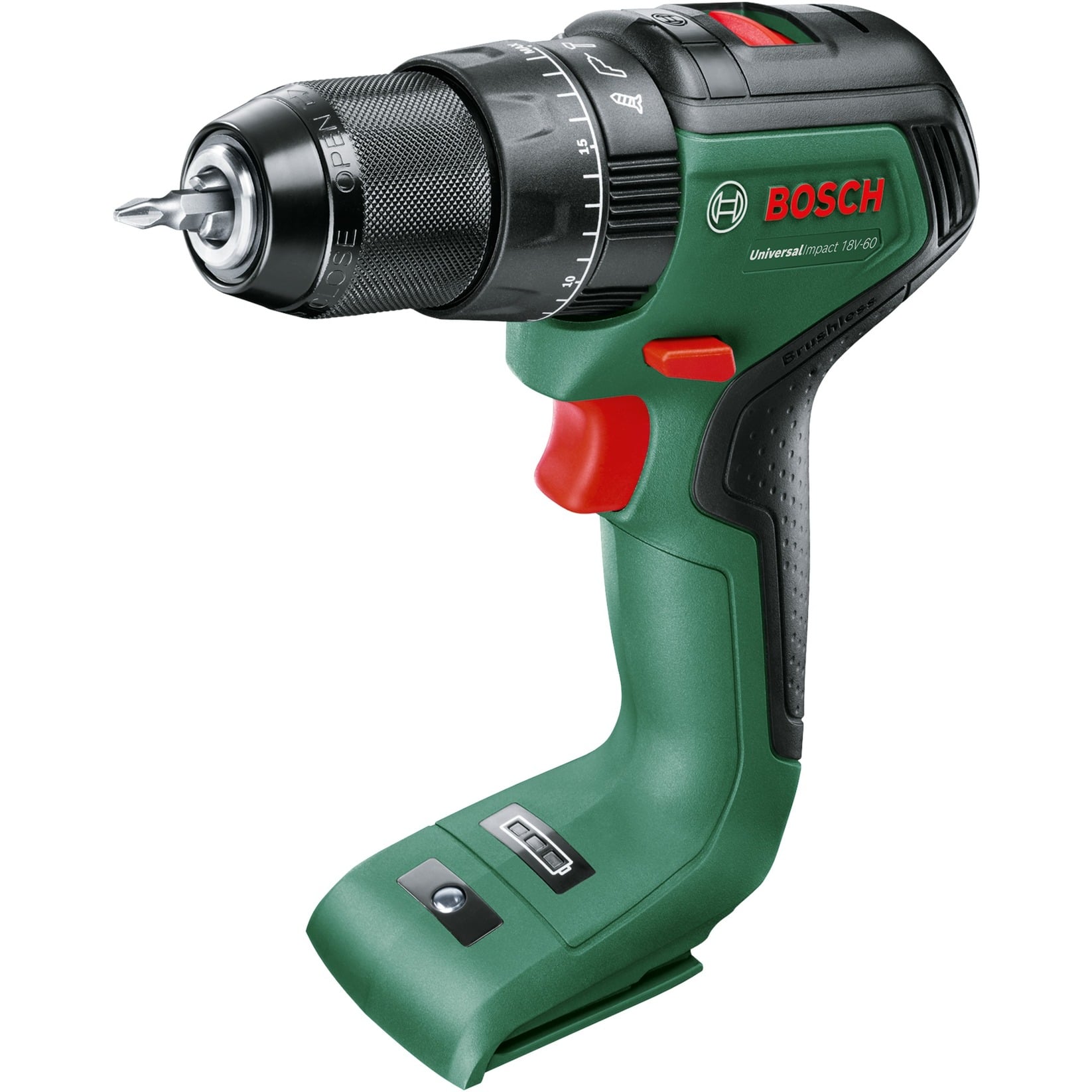 Bosch Powertools Akumulatora triecienurbjmašīna-skrūvgriezis UniversalImpact 18V-60