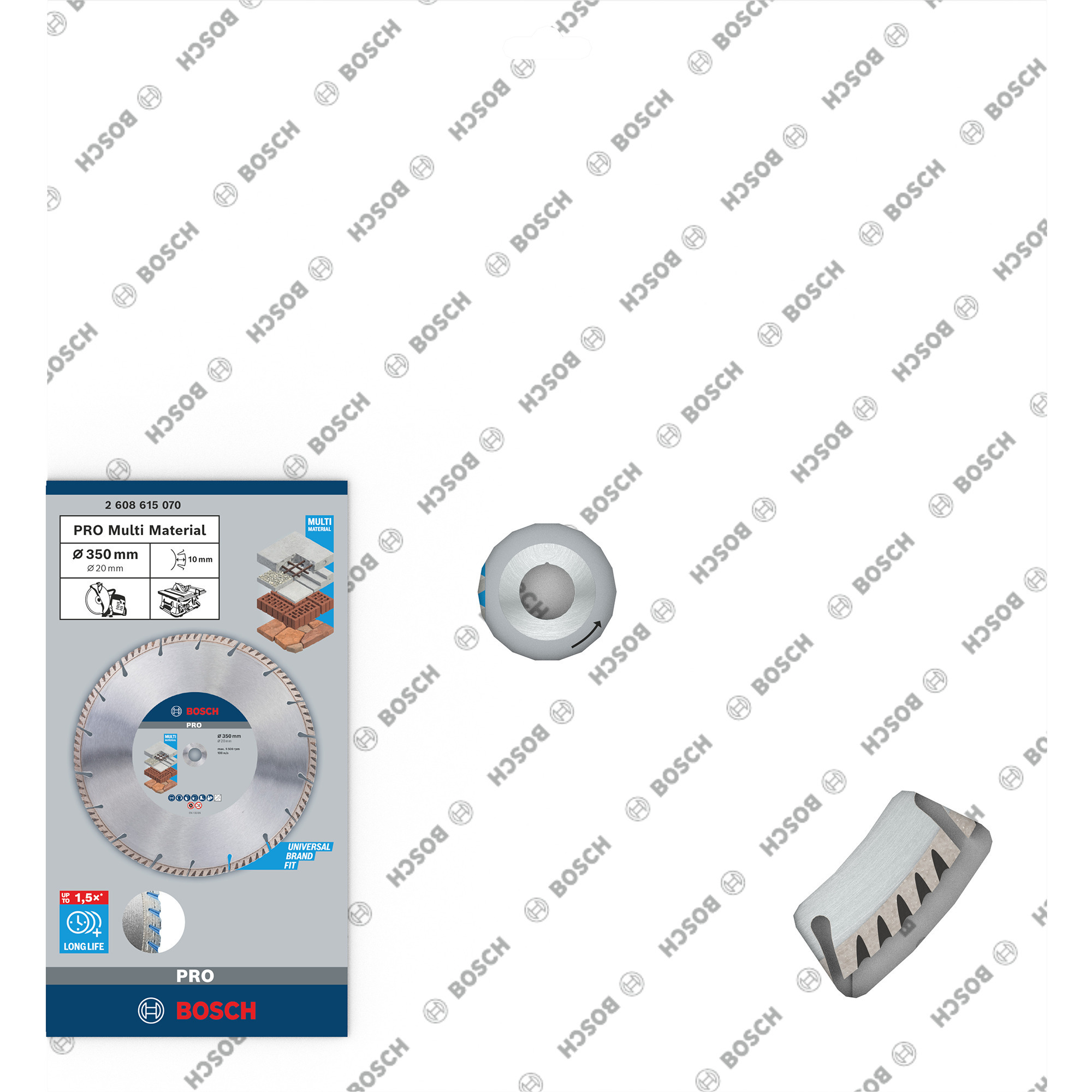 Bosch Powertools PRO daudzmateriālu dimanta griešanas