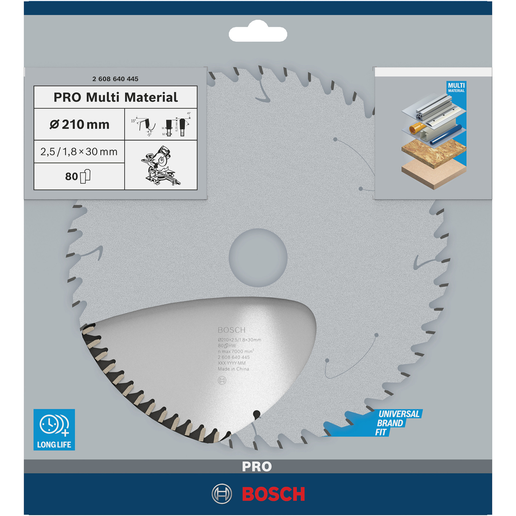Bosch Powertools PRO daudzmateriālu ripzāģa disks