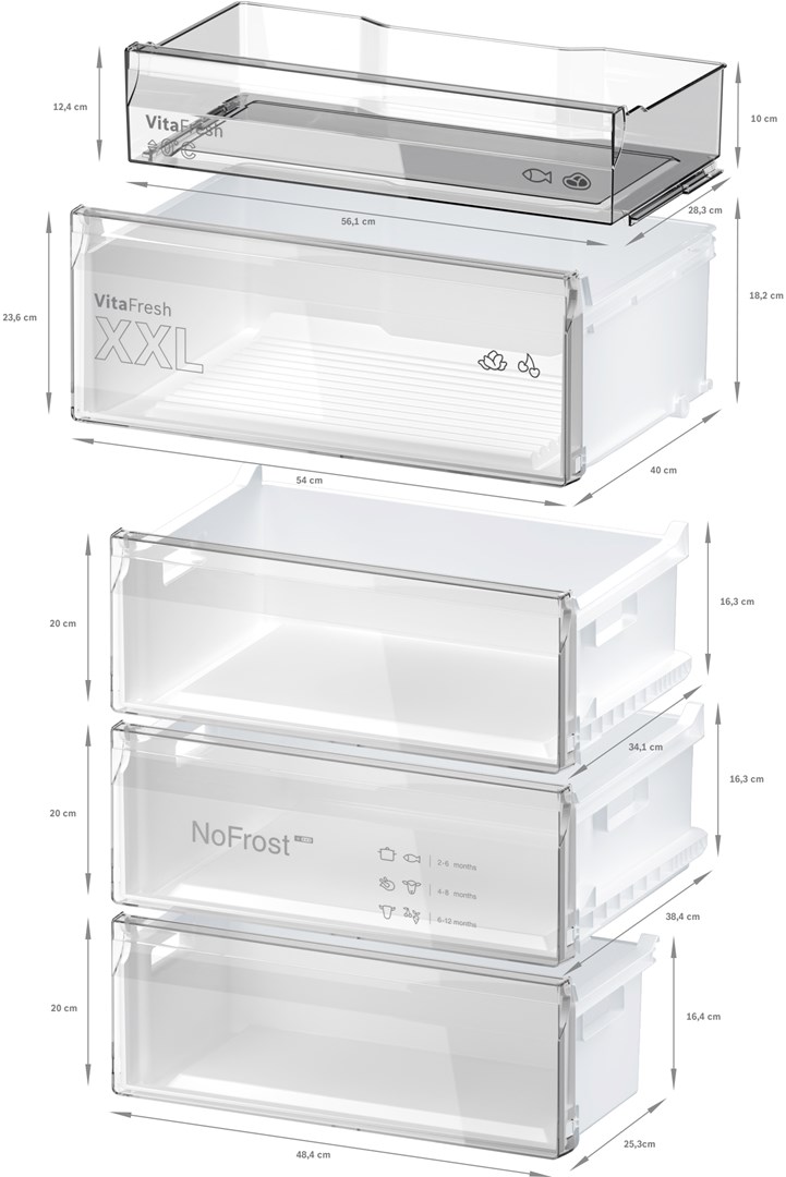 Bosch KGN49OCAF Serie 4 Stand-Kühl-Gefrierkombination |