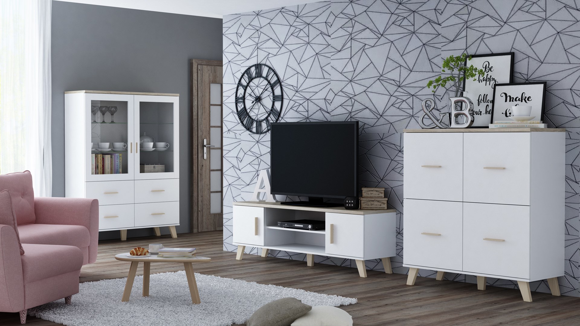 Cama Meble Gultas skapis LOTTA 110