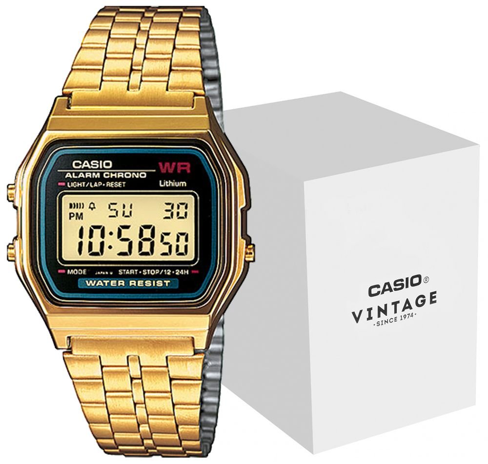 Pulkstenis Casio A159WGEA-1EF Retro unisex gold