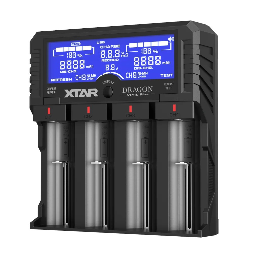 Akumulatoru lādētājs XTAR Dragon VP4L Plus