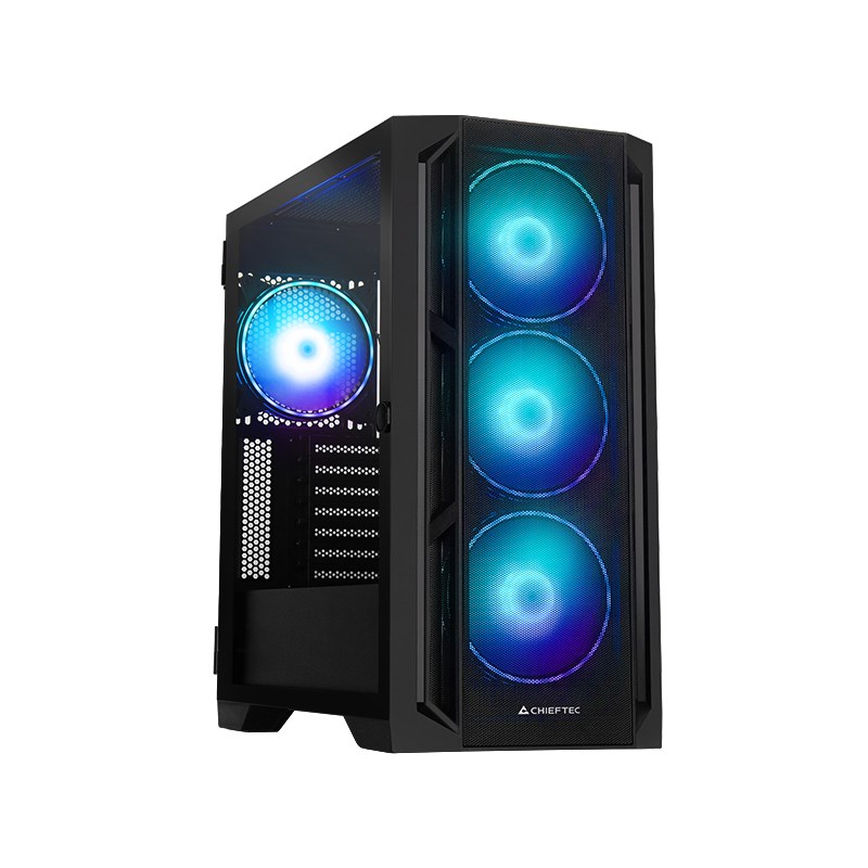 Chieftec Apex Lumo GA-01B-L-OP (Black, Tempered