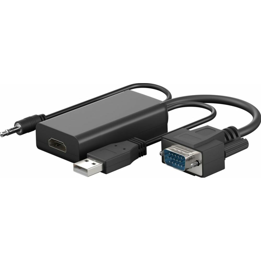 Pārejas adapteris VGA - HDMI (papildu