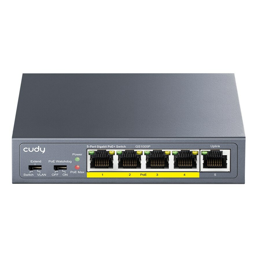 Tīkla slēdzis Cudy GS1005P Gigabit Ethernet
