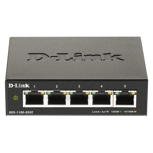 D-Link Przełącznik SMART DGS-1100-05V2 5xGE |
