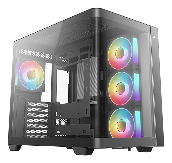 Deepcool CG530U 4F (Black, Gebogene Glasvitrine)