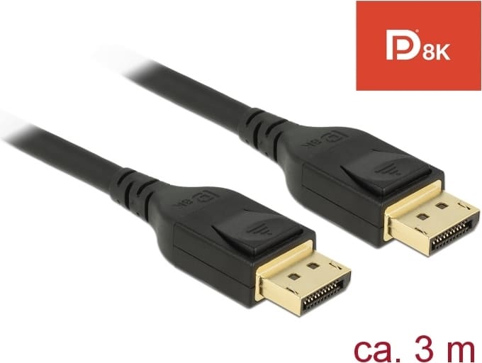 Delock DisplayPort kabelis 8K 60Hz 3m