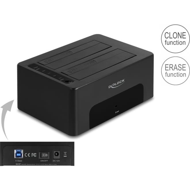 DELOCK USB Dual Dockingstation für 2