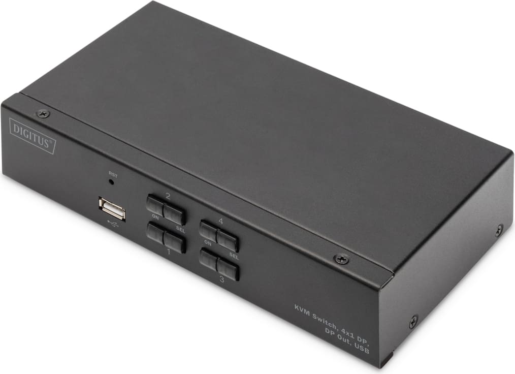 Pārslēdzējs Digitus DIGITUS KVM pārslēdzējs, 4K60HZ