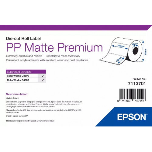 EPSON POKL EPSON PP matētas etiķetes