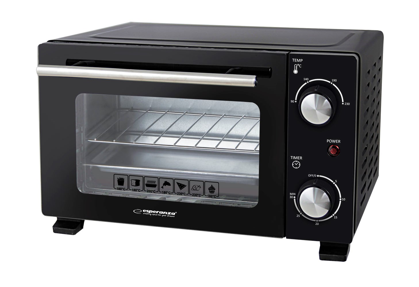 Esperanza EKO007N Mini cepeškrāsns 10L 800W