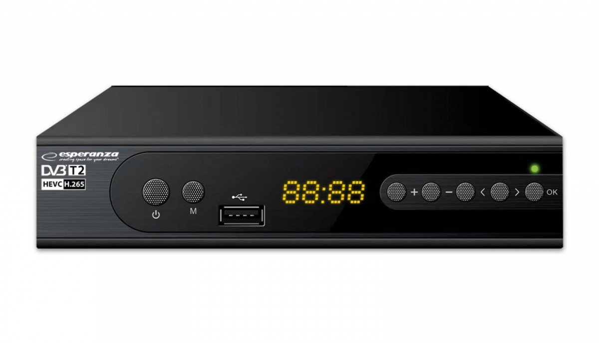Esperanza EV106P Digitālais DVB-T2 H.265/HEVC