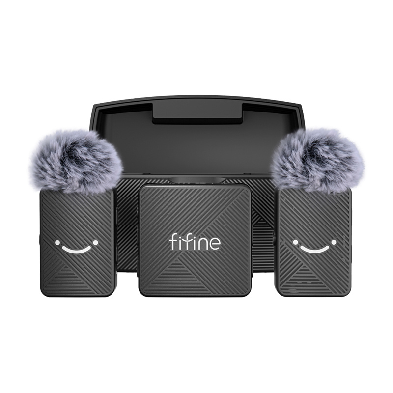 Fifine M9 piespraužamais mikrofona komplekts (Black)
