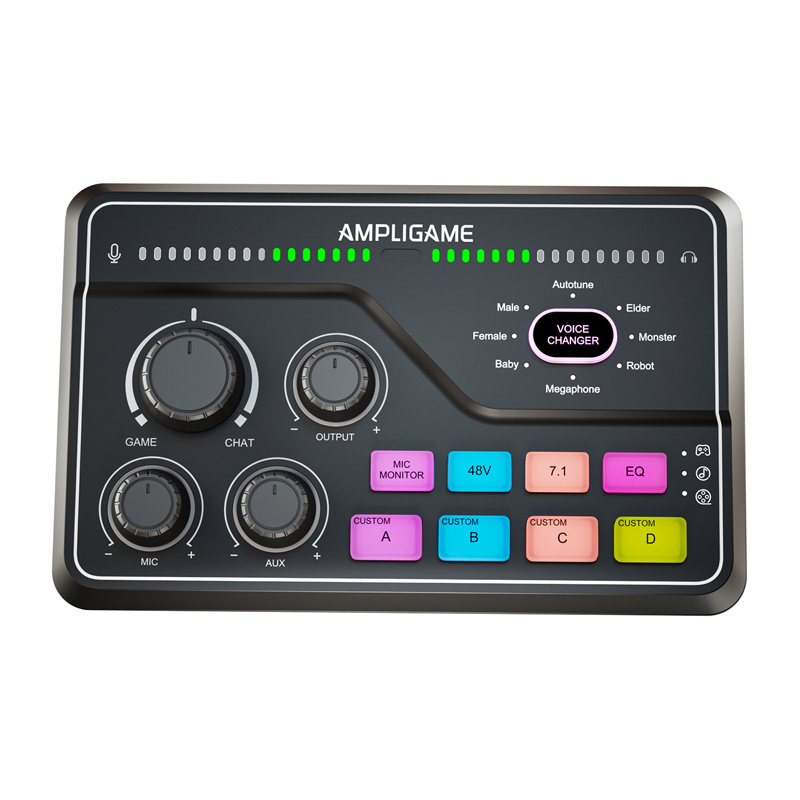Fifine SC8 RGB spēļu mikseris (black)