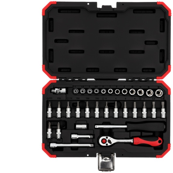 Gedore Red Steckschlüssel-Satz 1/4", 33-teilig (rot