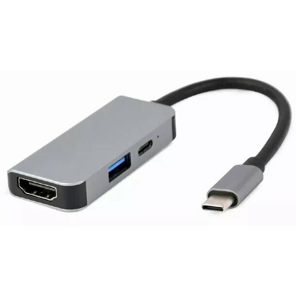 Gembird A-CM-COMBO3-02 USB Type-C 3-in-1 daudzportu