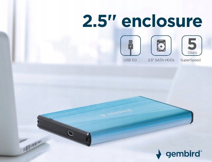 Gembird EE2-U3S-3-B Ārējais HDD korpuss 2