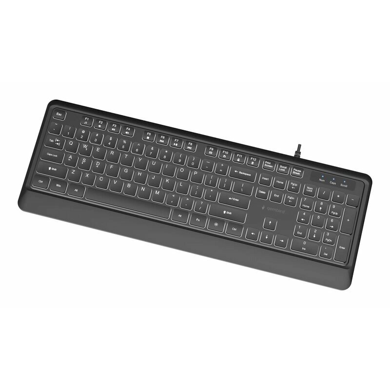 Gembird KB-UML-04 Slim Tastatūra ar apgaismojumu