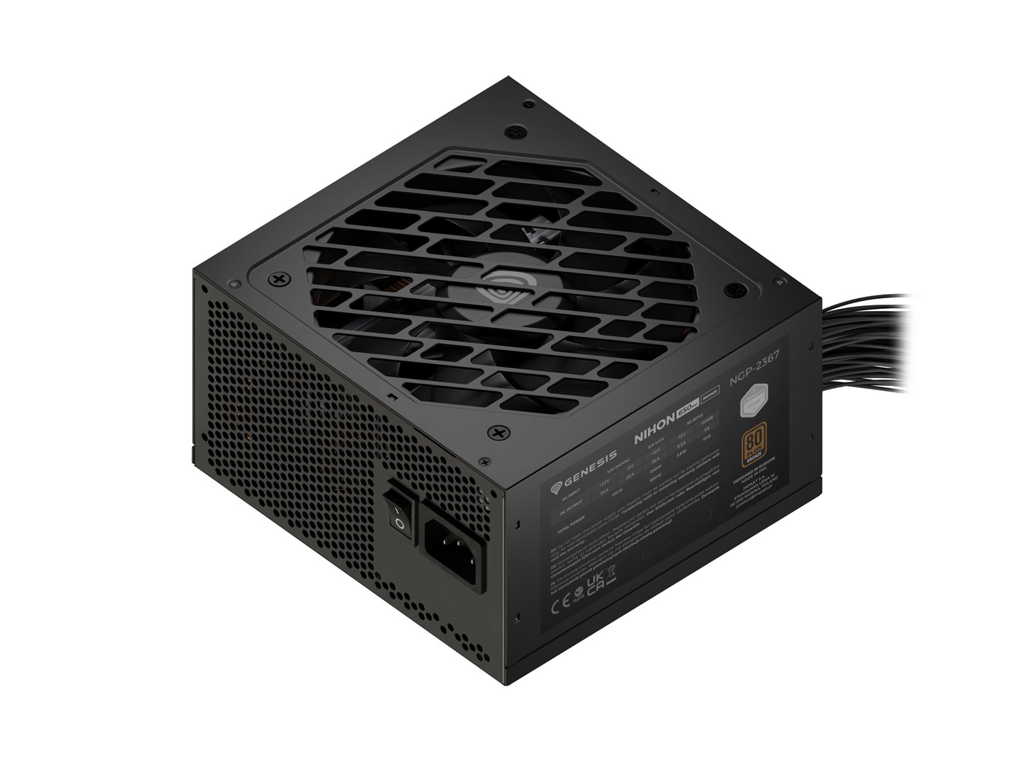 Barošanas bloks GENESIS Nihon 650NM Black