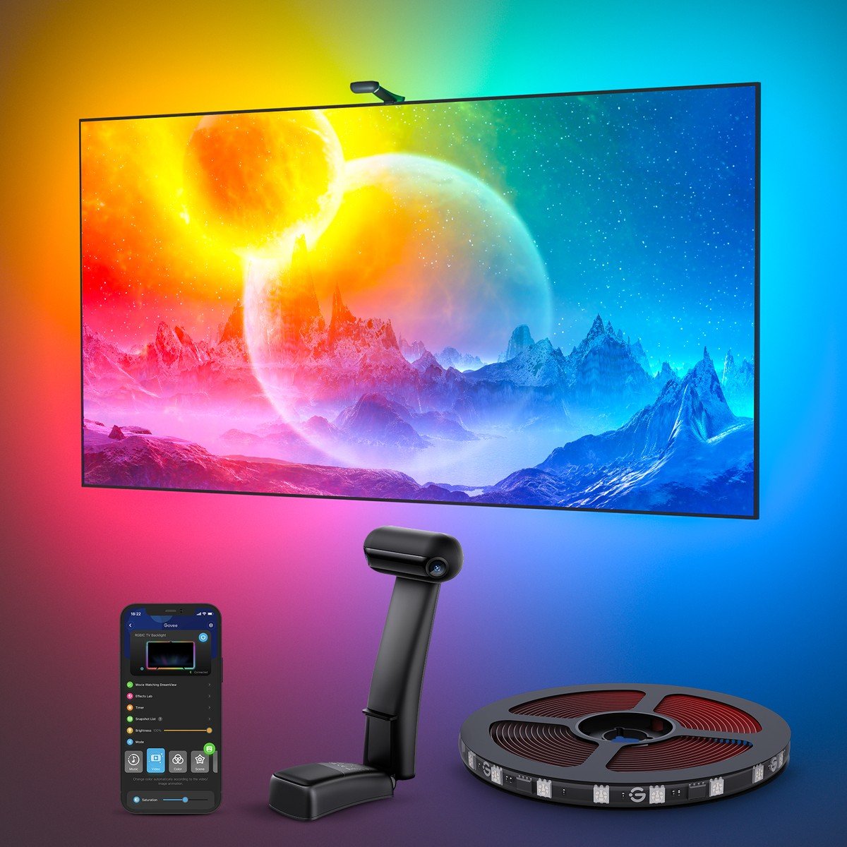 Govee H605C Viedais TV lentes apgaismojums