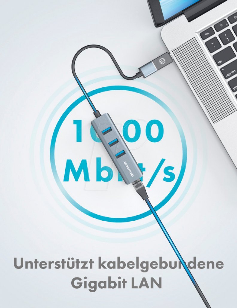 GRAUGEAR 3-Port USB HUB 3.0
