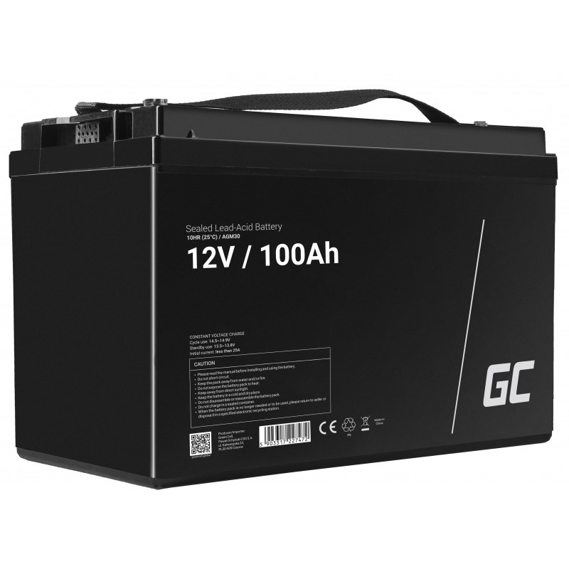 Green Cell Akumulators 12V/100Ah (AGM30) |
