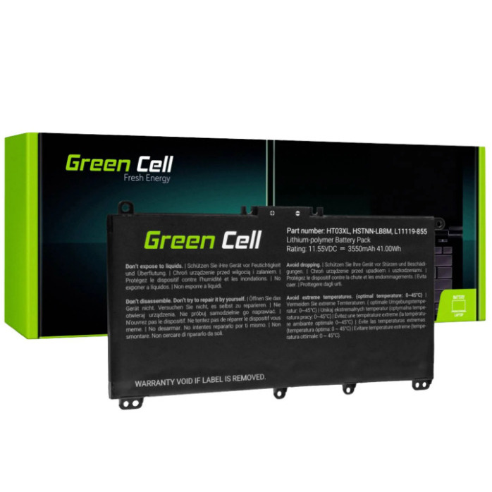 Green Cell HT03XL Klēpjdatora Akumulators 11