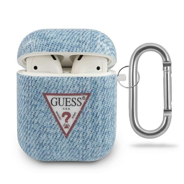Maciņš austiņām Guess AirPods Denim Triangle