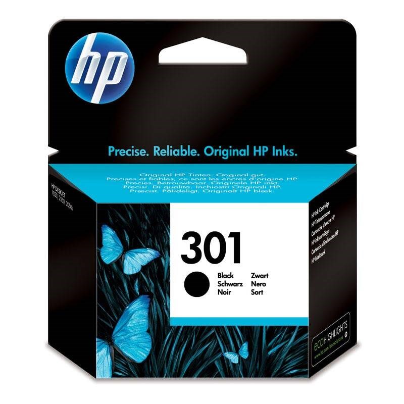 Hewlett-Packard HP 301 Black oriģinālais tintes