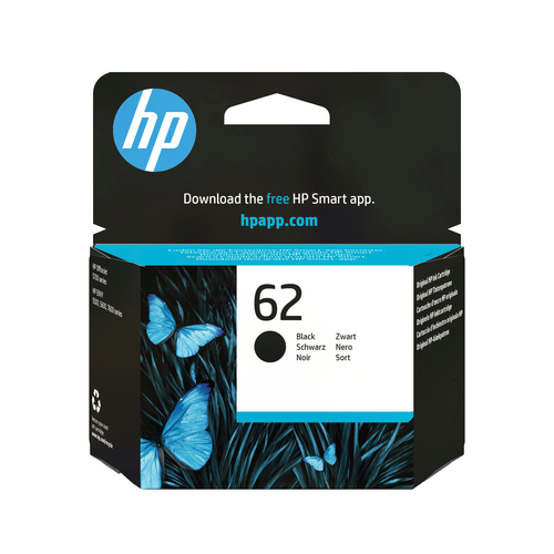 HP 62 melns instant ink kasetne