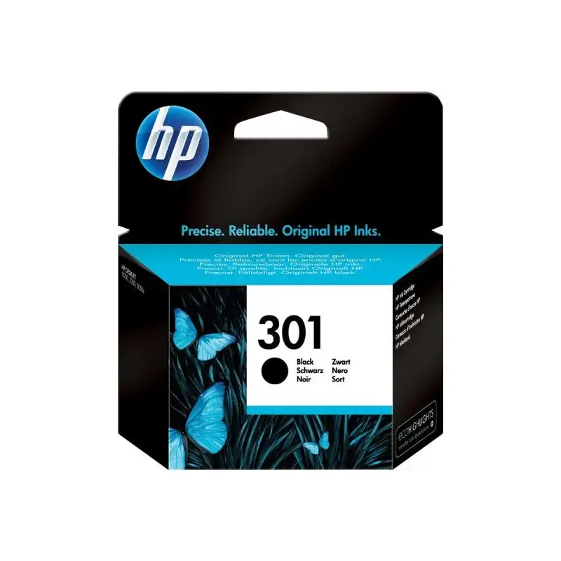 HP 301 Tintes kārtridžs Melns |