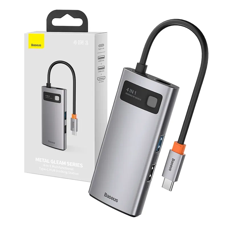 Baseus CAHUB-CY0G Metal Gleam Series 4in1