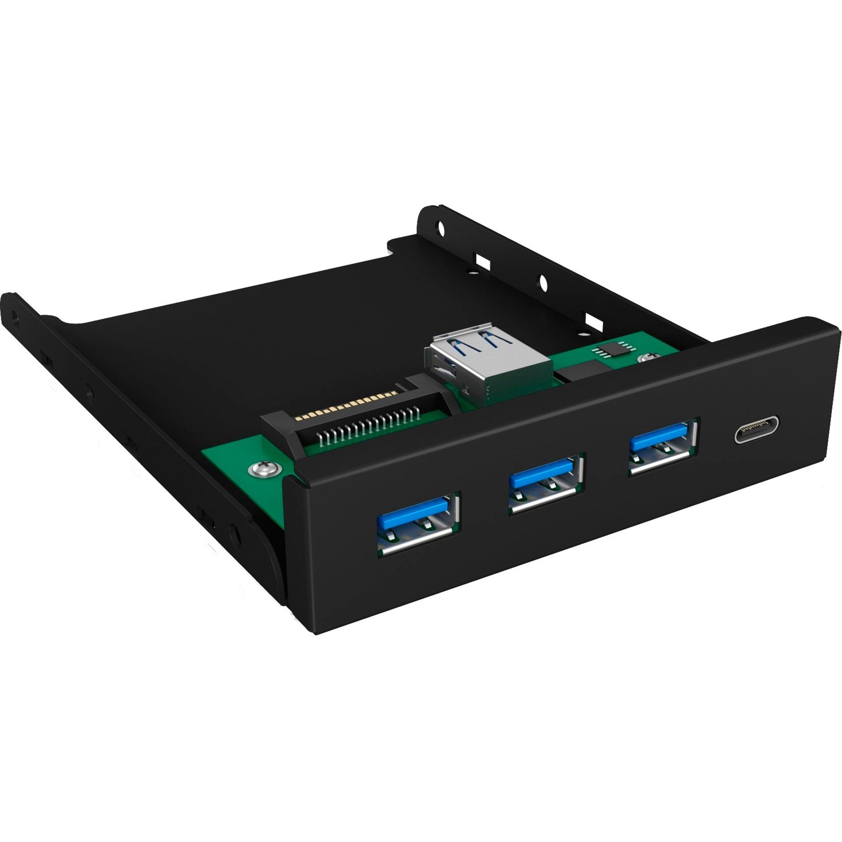 USB centrmezgls Icy Box IB-HUB1418-i3 (Black