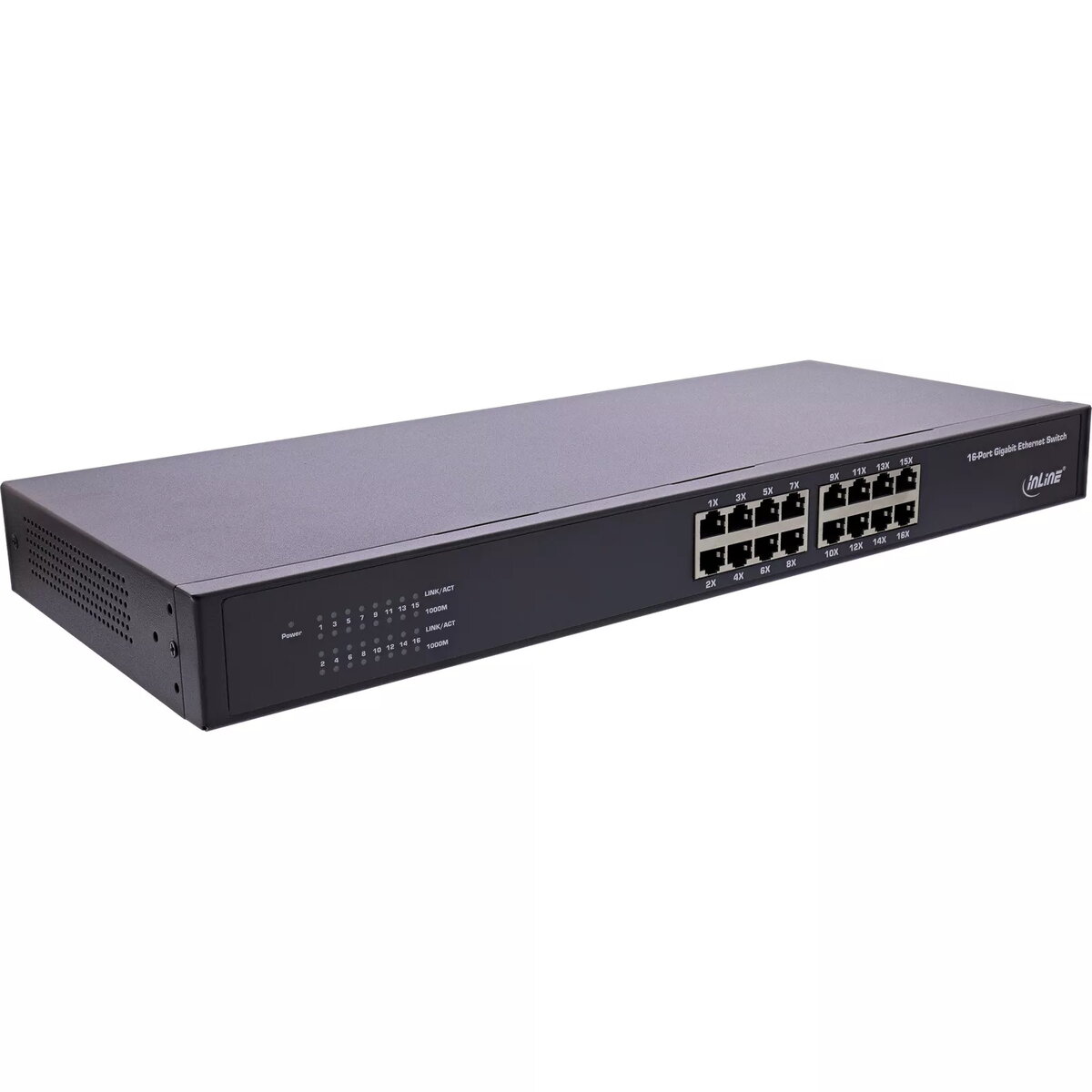InLine® Gigabit tīkla slēdzis 16 porti