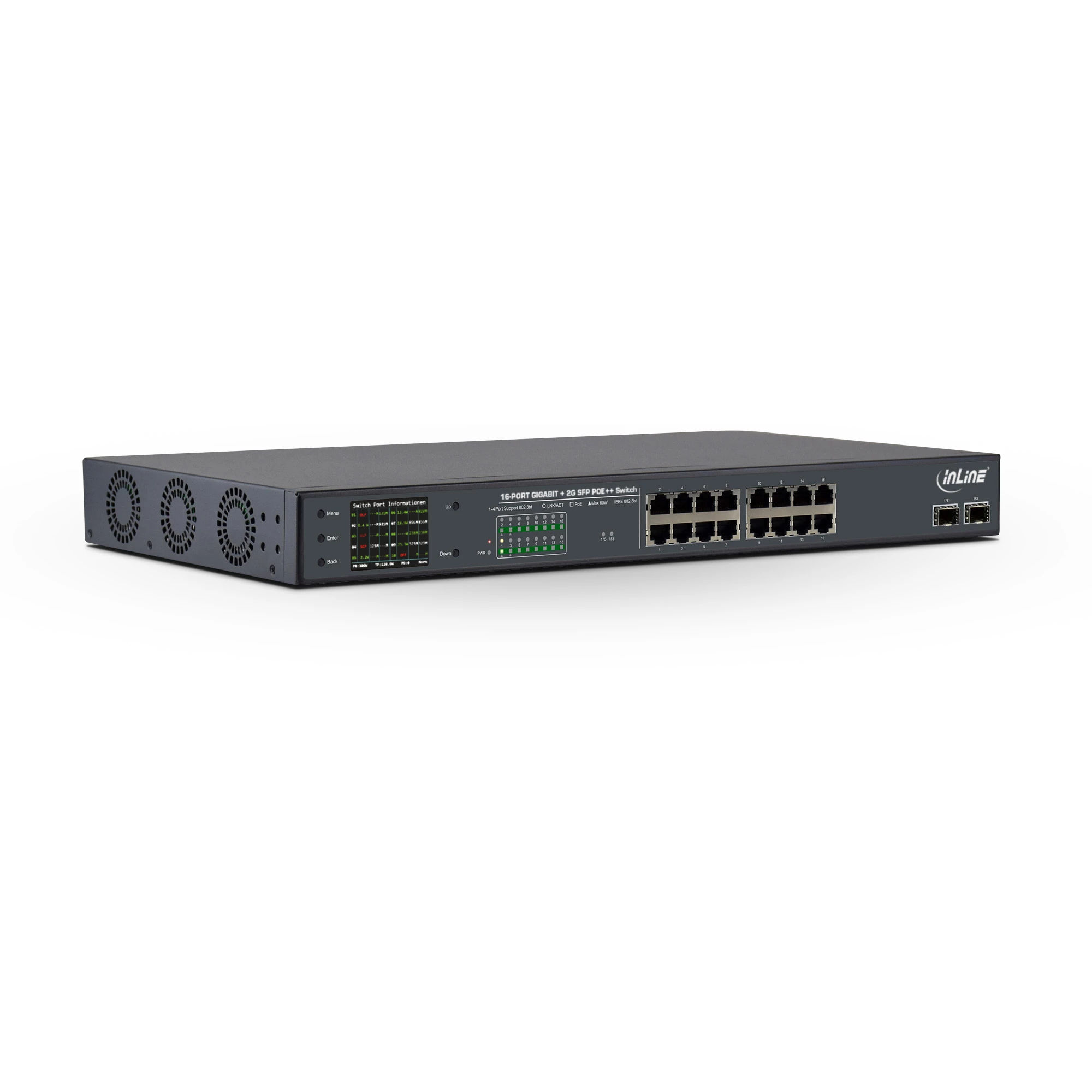Tīkla slēdzis InLine InLine® PoE++ Gigabit