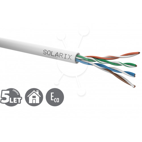 Solarix instalācijas kabelis CAT5e, UTP, PVC