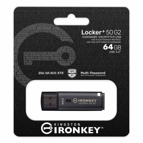 Kingston Pendrive 64GB IronKey Locker+50 USB