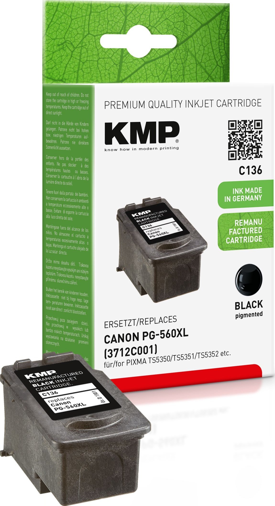 KMP Printtechnik AG KMP Canon PG-560XL/PG560XL