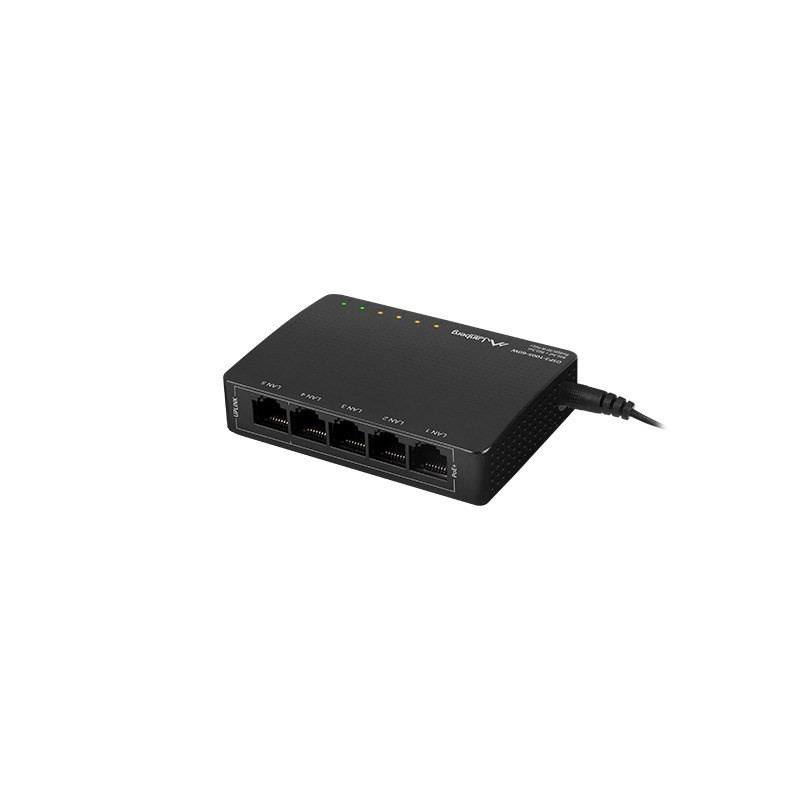 Lanberg switch 5x 1Gb/s PoE+ niezarządzalny