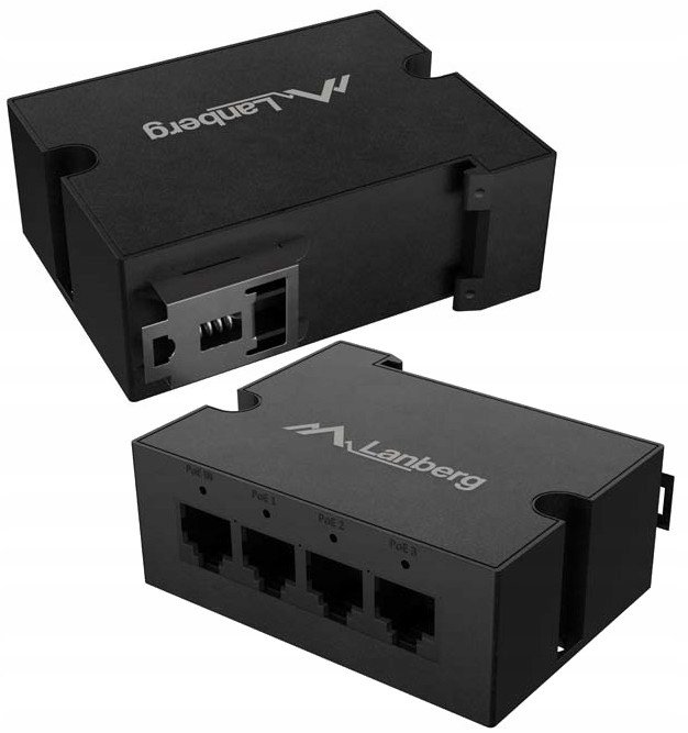 Lanberg slēdzis DIN-GE4-BT-90W 1xIe 3xIz 1Gb