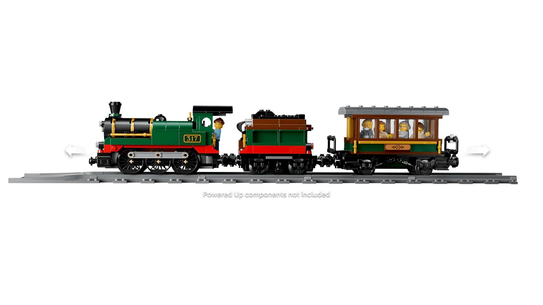 LEGO City Retro vilciens ar tvaika