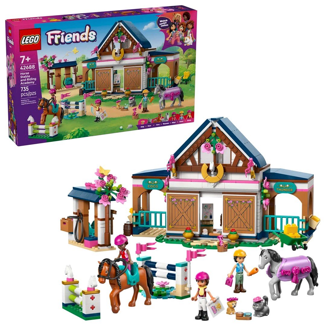 LEGO Friends Zirgu stallis un jāšanas