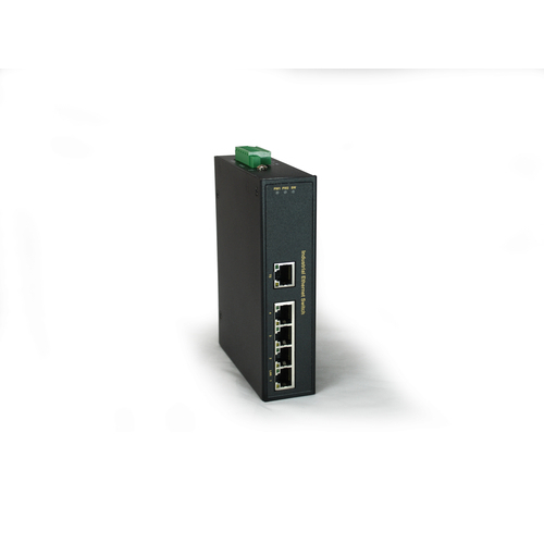 LevelOne rūpnieciskais slēdzis 5xFE/IP30+DIN metāla |
