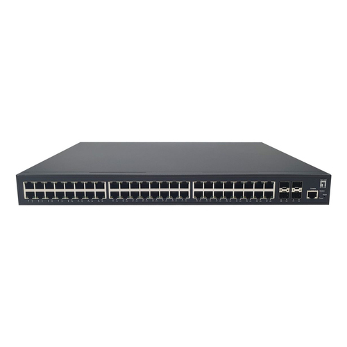 LevelOne PoE+Switch 48xGE PoE/4x10GSFP 400W 19&quot
